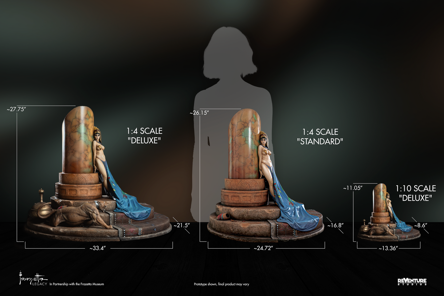 Egyptian Queen 1/4 Scale DELUXE Statue - Frazetta Legacy