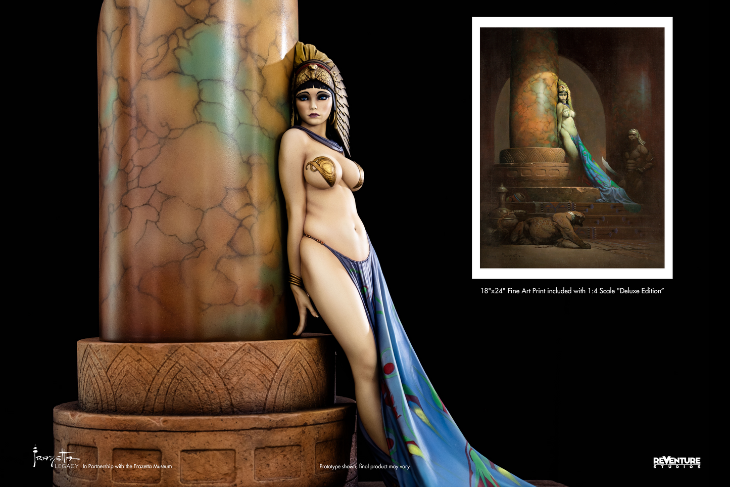 Egyptian Queen 1/4 Scale DELUXE Statue - Frazetta Legacy